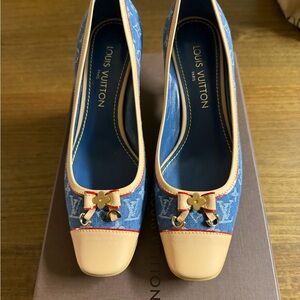 Louis Vuitton Denim Monogram Heels